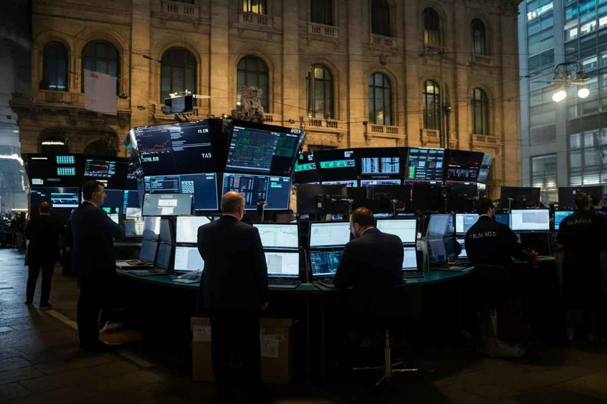 Milano in rosso: la borsa chiude con un calo dello 0,25%