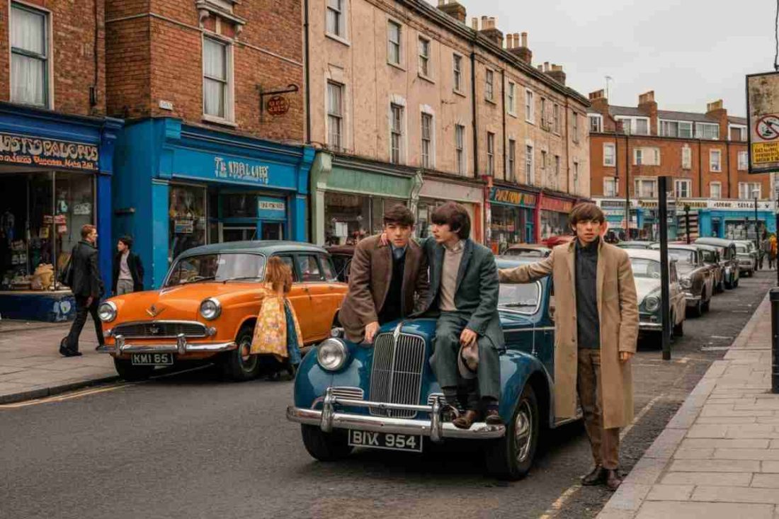 Le prime immagini dei 'Beatles' di Mendes fanno scalpore a Liverpool