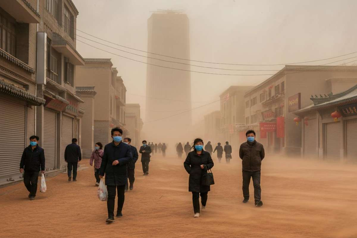 Cina in allerta: tempeste di sabbia in arrivo nel weekend